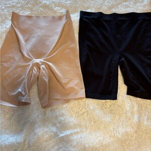 Bali and Jockey Seamless Shaping Shorts Duo - Black & Nude